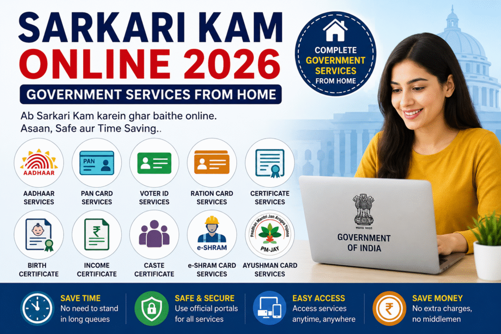 Sarkari Kam Online 2026 government services from home